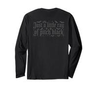 Just A Little Ray of Pitch Black Halloween Goth Gothic Punk Maglia a Manica