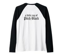 Just A Little Ray of Pitch Black Halloween Goth Gothic Punk Maglia con Maniche Raglan