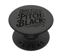 Just A Little Ray Of Pitch Black Halloween Goth Gothic Punk PopSockets PopGrip Adesivo