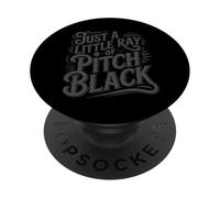 Just A Little Ray Of Pitch Black Halloween Goth Gothic Punk PopSockets PopGrip Adesivo