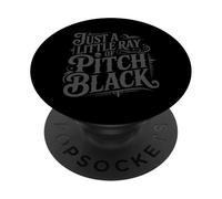 Just A Little Ray Of Pitch Black Halloween Goth Gothic Punk PopSockets PopGrip Adesivo