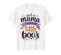 Just A Mama Raising Little Bo's Halloween Maglietta