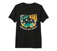 Just A Plant Mama Growing Her Jungle Gardening Piante d'appartamento Maglietta Premium