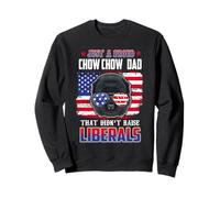 Just A Proud Chow Chow Dad Merica Dog Patriotic 4th of July Felpa