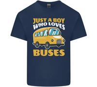 Just A Ragazzo Chi Ama Bus Autobus Autista T-Shirt Ragazzi Ragazze
