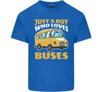 Just A Ragazzo Chi Ama Bus Autobus Autista T-Shirt Ragazzi Ragazze