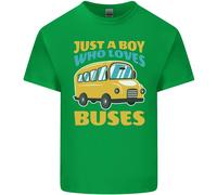 Just A Ragazzo Chi Ama Bus Autobus T-Shirt Ragazzi Ragazze