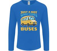 Just A Ragazzo Chi Ama Bus Autobus Uomo Maniche