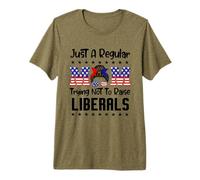Just A Regular Mom Trying Not To Raise Liberals for Moms Maglietta Premium