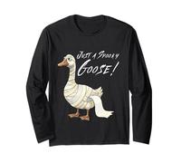 Just a Spooky Goose | Funny Halloween Goose Costume Tee Maglia a Manica