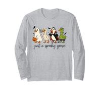 Just a Spooky Goose Halloween Carino Horror Spooky Oca Maglia a Manica