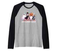 Just A Spooky Goose Halloween Silly-Goose Divertente Halloween Maglia con Maniche Raglan