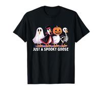 Just A Spooky Goose Halloween Silly-Goose Divertente Halloween Maglietta