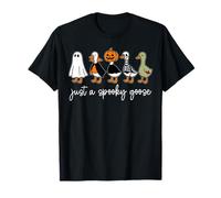 Just A Spooky Goose Halloween Silly Goose Divertente Halloween Maglietta