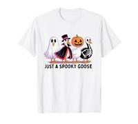 Just A Spooky Goose Halloween Silly-Goose Divertente Halloween Maglietta