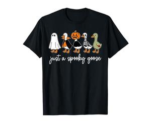Just A Spooky Goose Halloween Silly Goose Divertente Halloween Maglietta