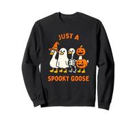 Just a Spooky Goose Silly Halloween Costume Divertente Donne Bambini Felpa