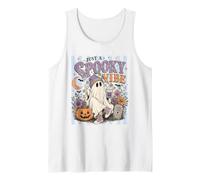 Just A Spooky Vibe Fantasma Vintage Halloween Autunno Canotta