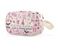 Just a Strong Goose - Trousse trasparente per il trucco, per cancro al seno, regalo per malati di cancro al seno guerrieri, Strong Goose Cbag EU, Multiuso
