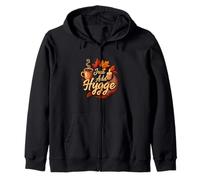 Just Add Hygge Cozy Autumn Comfort Graphic Felpa con Cappuccio