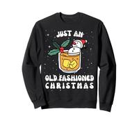 Just an Old Fashioned Christmas Funny Holiday Cocktail Felpa