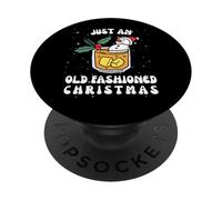 Just an Old Fashioned Christmas Funny Holiday Cocktail PopSockets PopGrip Adesivo