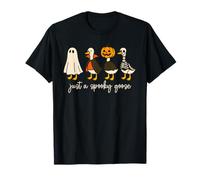 Just An Spooky Goose Spooky Season Tricks Or Treat Halloween Maglietta