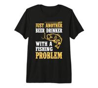 Just Another Beer Drinker with A Fishing Problem Fisherman Maglietta Premium