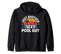 Just Another Sexy Pool Guy Summer Maintenance Worker - Felpa con Cappuccio