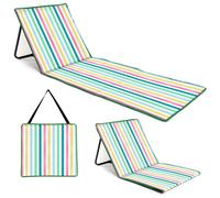 just be... Sedia Sdraiabile Pieghevole Da Spiaggia Camping Con Tasche, 1 Posto