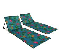 just be... Sedia Sdraiabile Pieghevole Da Spiaggia Camping Con Tasche, 1 Posto