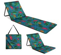 just be... Sedia Sdraiabile Pieghevole Da Spiaggia Camping Con Tasche, 1 Posto