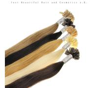 Just Beautiful Hair 200 Extensions U-tip Cheratina Capelli Veri Remy Indiani 1g 60cm - #8 castano, 1x200 ciocche
