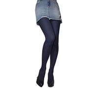 JUST BEAUTY TOUCH Collant da donna in microfibra opaca, 60 denari, taglie S-XXL, blu navy, M