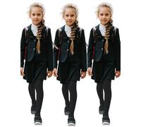 JUST BEAUTY TOUCH Collant da scuola 60 denari, opachi, grigio, nero, blu navy, marrone, in morbida microfibra, per bambini dai 3 ai 13 anni, abbigliamento scolastico casual, disponibile in 3 paia o 1