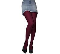 JUST BEAUTY TOUCH Collant in microfibra opache da donna 60 denari taglia S - XXL nuovi, Borgogna, M