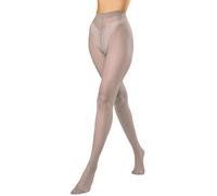 JUST BEAUTY TOUCH T-Band - Collant estivi velati fino alla vita, 15 denari, taglie S-XL, Grey, M