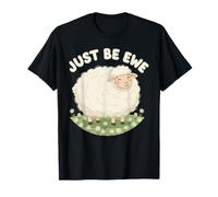 Just Believe Motivational Sheep Artwork - Un Gioco di Parole Maglietta