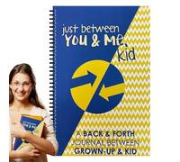 Just Between You and Me - Diario per bambini, con scritta in inglese "A Back & Forth Planner Between Grown-Up & Kid", diario interattivo per bambini, con istruzioni coinvolgenti