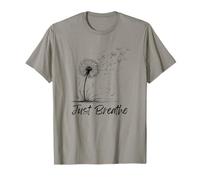 Just Breathe Tarassaco Wildflower Problemi Galleggiano Via Pace Maglietta