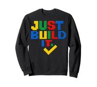Just Build It Master Builder Building Block Graphic Felpa