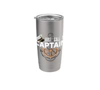 Just Call Me Captain - Boating Sailor - Anchor Boat Sailing Bicchiere termico in acciaio inox doppia parete