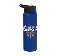 Just Call Me Captain - Boating Sailor - Anchor Boat Sailing Stainless Steel Insulated Water Bottle