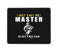 Just Call Me Master Electrician Tappetini Mouse Soffice Mousepad Base in Gomma Tappetino per Mouse per Laptop Lavoro Ufficio 25X30Cm