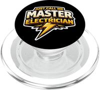 Just Call Me Master, elettricista, operaio elettrico, citazione Bolt PopSockets PopGrip per MagSafe