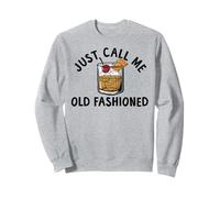 Just Call Me Old Fashioned Cocktail Divertente Felpa