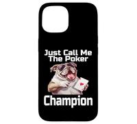 Just Call Me The Poker Champion Divertente Gioco di Carte Umorismo Giocatore Custodia per iPhone 15