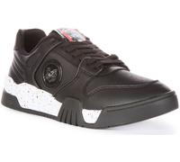 JUST CAVALLI 75Qa3Sa1 IN Nero Bianco Fondo Stile Cut Out Sneakers UK 7- 11