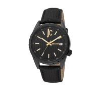 Just Cavalli, ,Accessories ,Uomo ,Nero ,ONE SIZE Orologio Analogico in Pelle per Uomo Nero