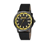 Just Cavalli, ,Accessories ,Uomo ,Nero ,ONE SIZE Orologio Moda Uomo in Pelle Nera